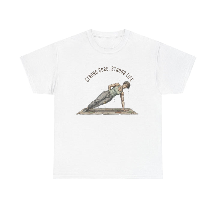 Pilates Fitness Plank Tee – soft, breathable cotton designed for Pilates and core workouts. Comfortable, flexible, and perfect for studio or home sessions.