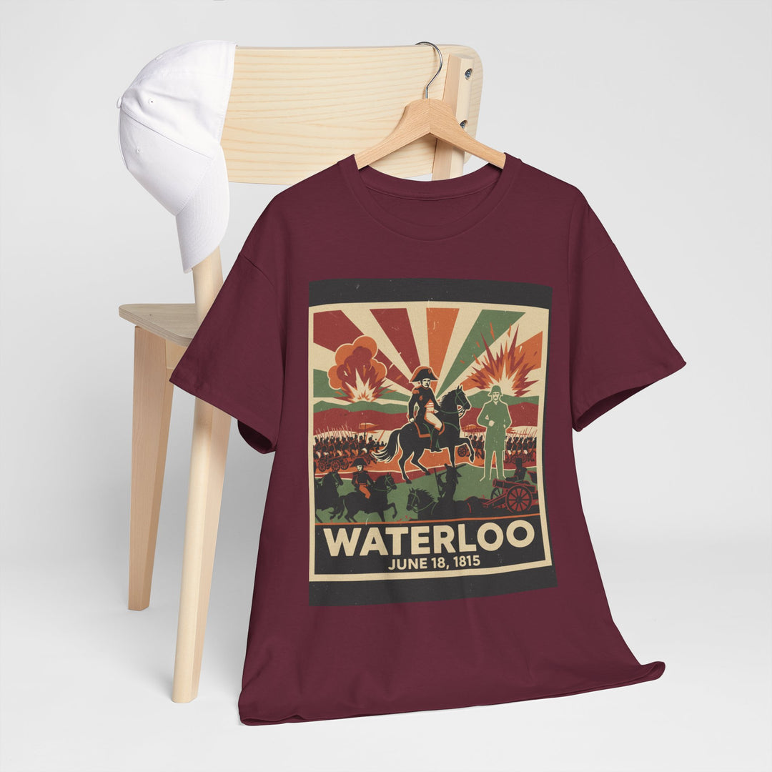 Waterloo 1815 Vintage Battle T-Shirt — Napoleonic War Commemorative Tee