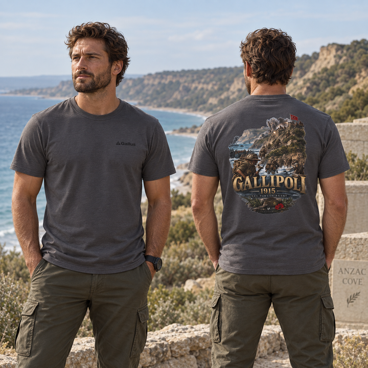 Gallipoli 1915 Dardanelles campaign T-shirt Gallus hero mockup