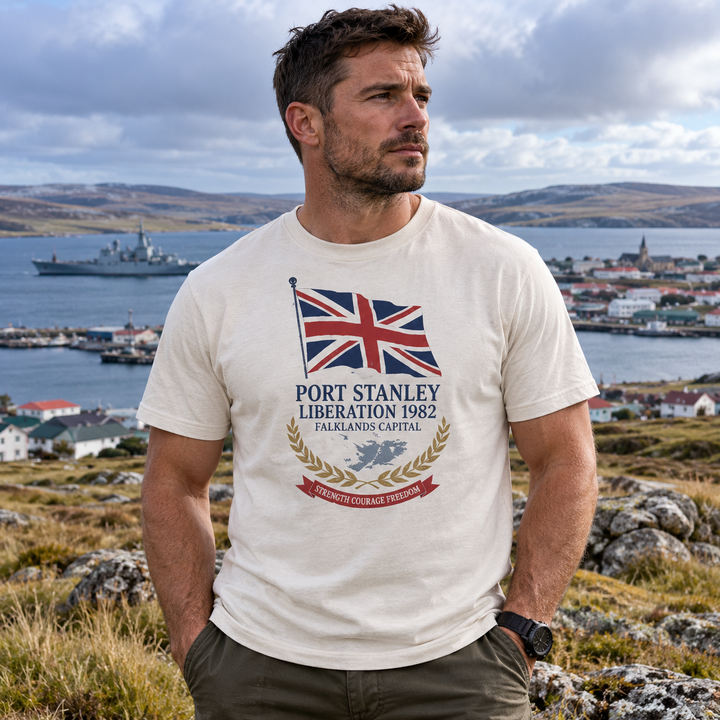 Port Stanley 1982 T-Shirt — Gallus primary lifestyle hero