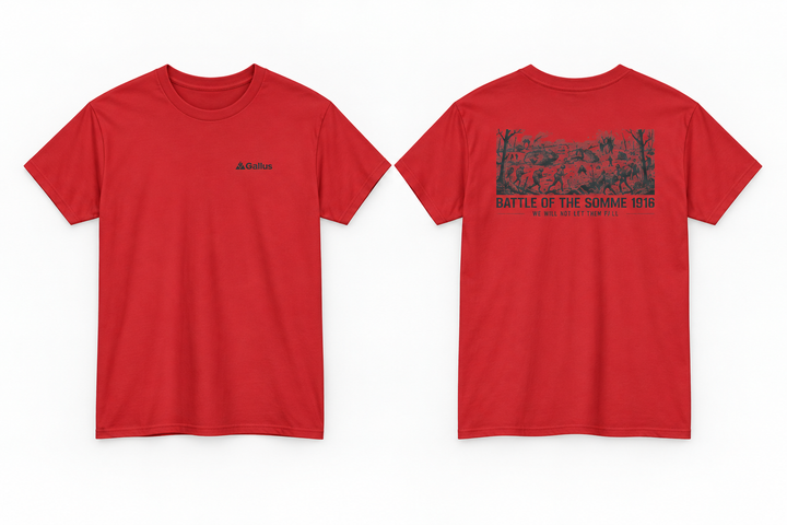 Battle of the Somme 1916 WWI T-Shirt — Gallus primary hero mockup