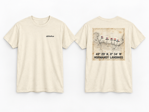 Normandy Landings Map T-Shirt — D-Day 1944