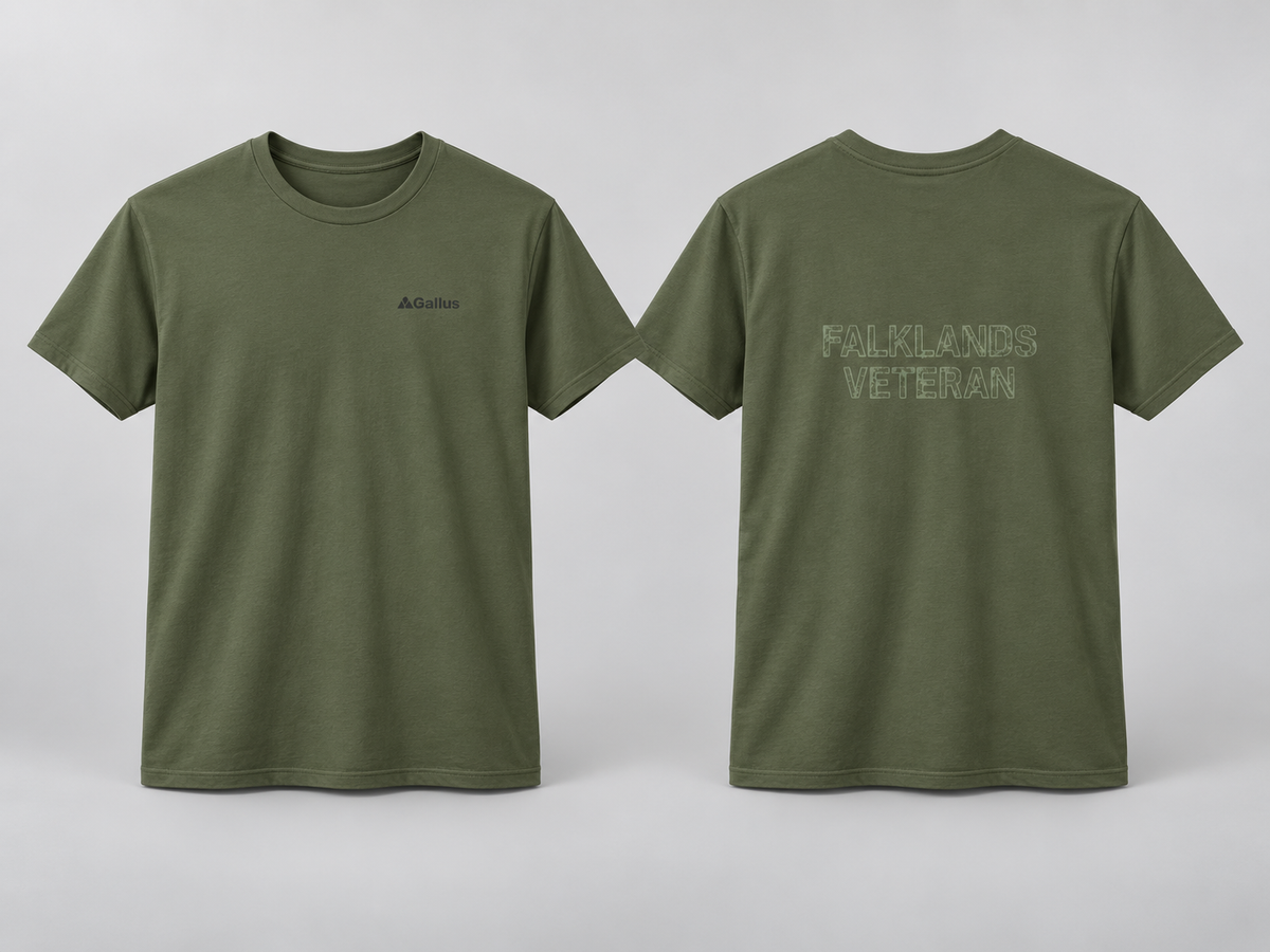South Atlantic 1982 T-Shirt — Falklands War — Gallus primary hero mockup