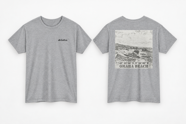 Omaha Beach Coordinates T-Shirt — D-Day 6 June 1944