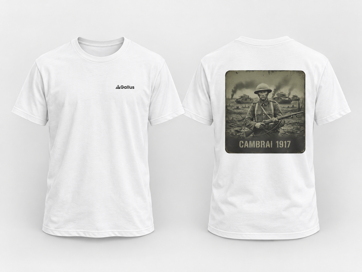 Cambrai 1917 T-Shirt — First World War Battle — Gallus primary hero mockup